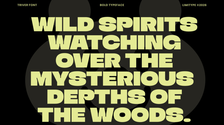 Triver Bold Inktrap Font