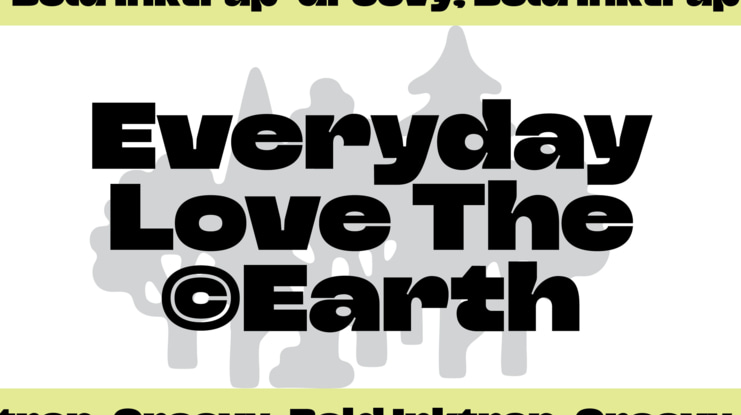 Triver Bold Inktrap Font