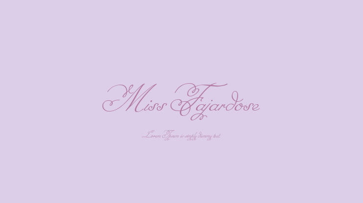 Miss Fajardose Font