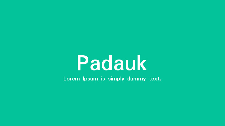 Padauk Font Family
