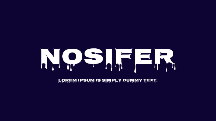 Nosifer Font