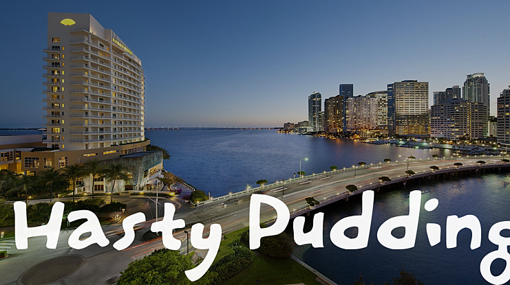 Hasty Pudding Font