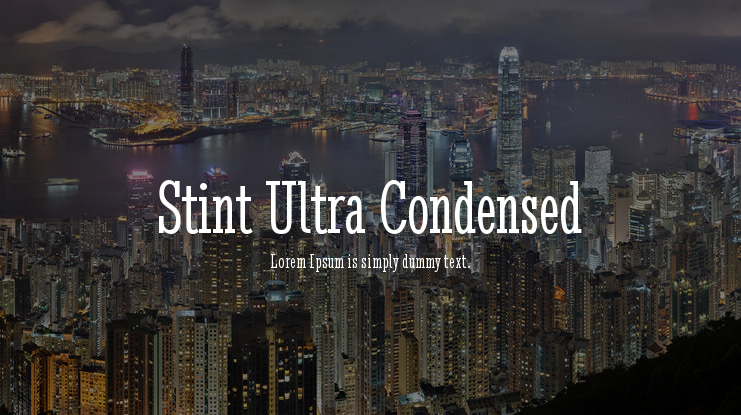 Stint Ultra Condensed Font
