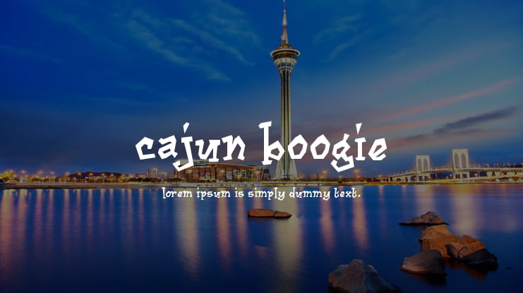 Cajun Boogie Font