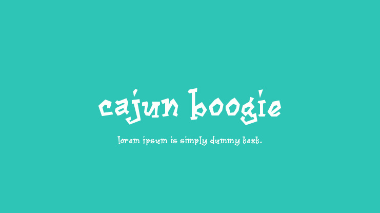 Cajun Boogie Font