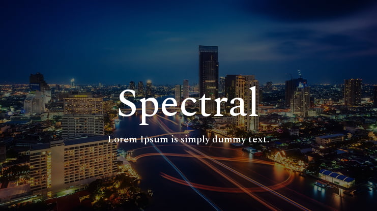 Spectral Font Family