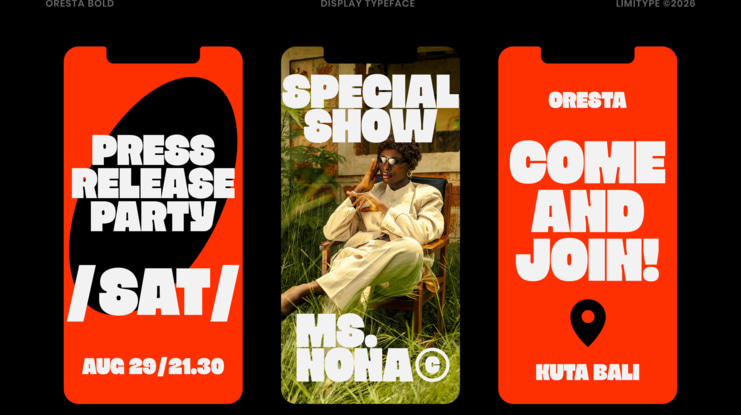 Oresta Bold Display Font
