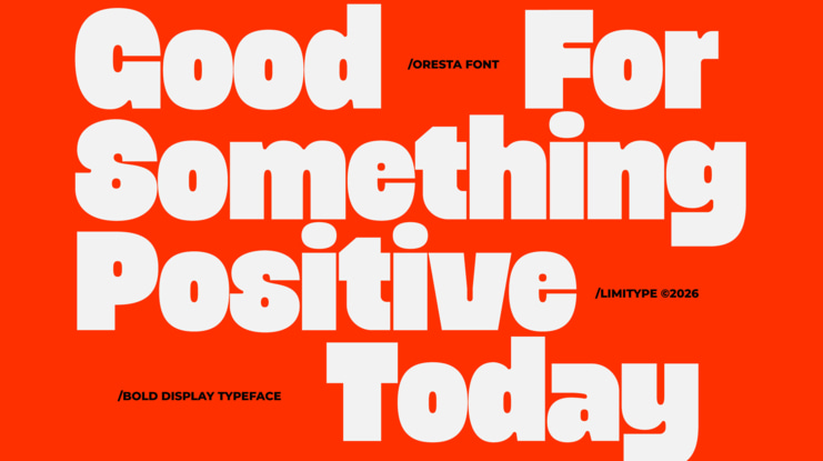 Oresta Bold Display Font