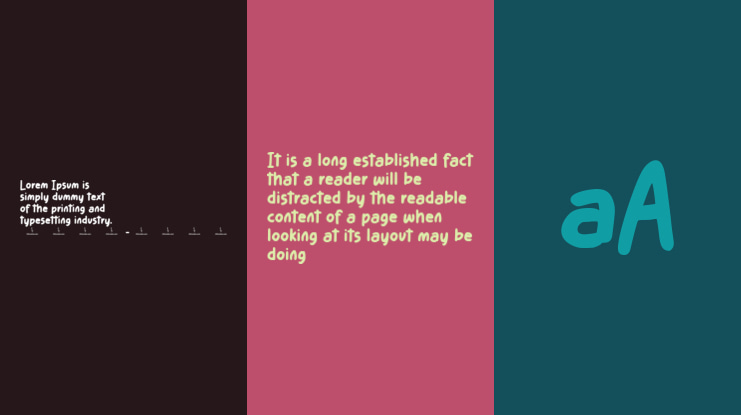 Morning Blue Font