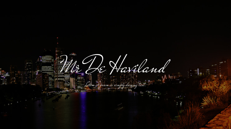 Mr De Haviland Font