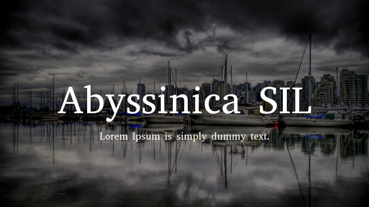 Abyssinica SIL Font Family