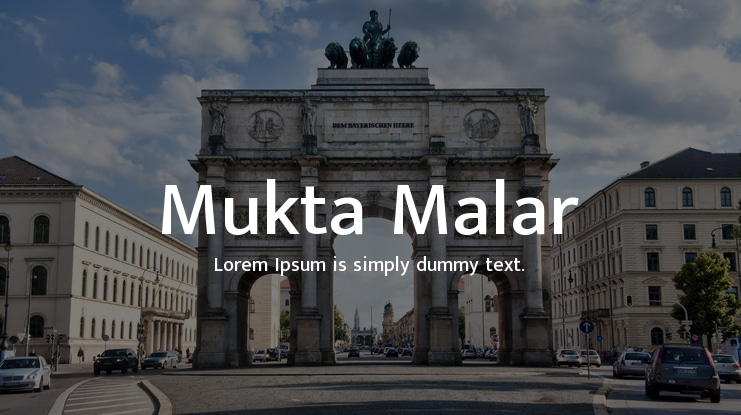 Mukta Malar Font Family