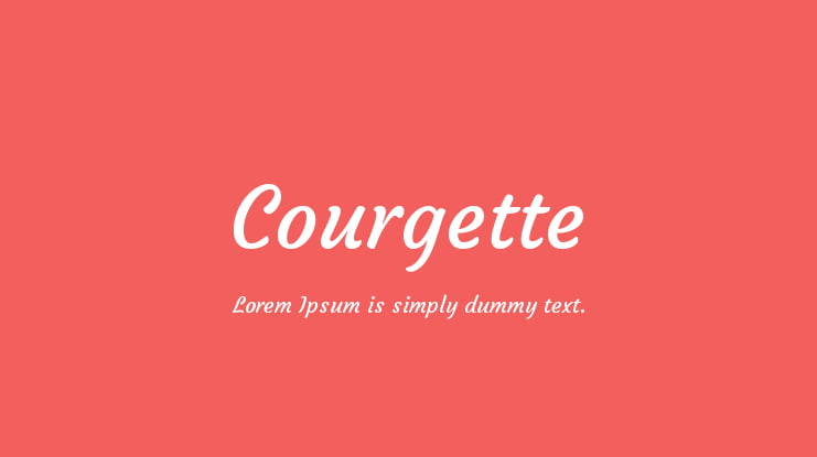 Courgette Font