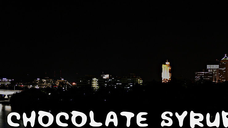 Chocolate Syrup Font