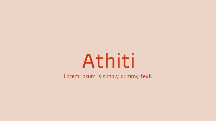 Athiti Font Family