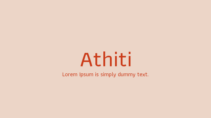 Athiti Font Family