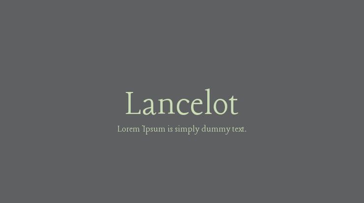 Lancelot Font