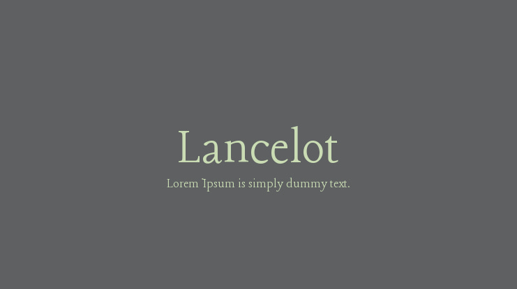Lancelot Font