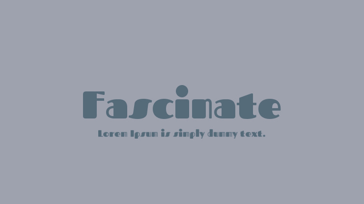 Fascinate Font