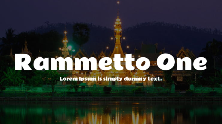 Rammetto One Font