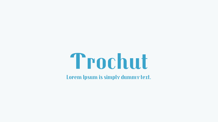 Trochut Font Family