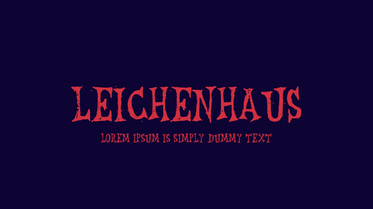 Leichenhaus Font