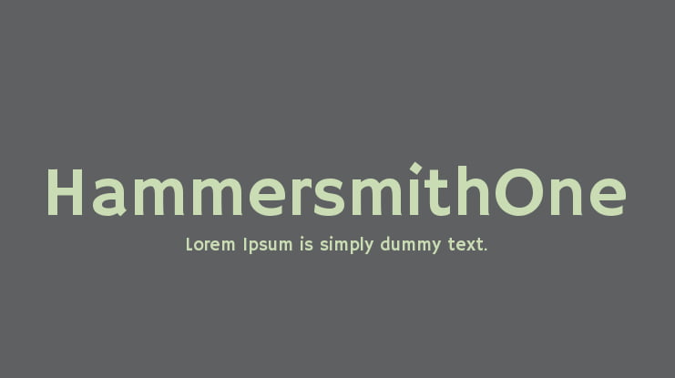 HammersmithOne Font