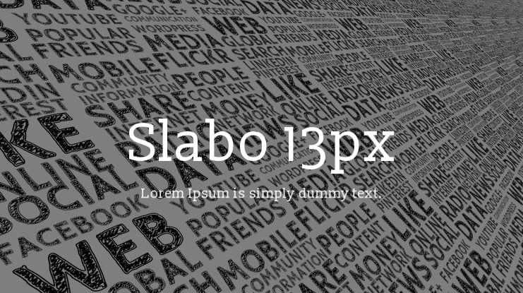 Slabo 13px Font