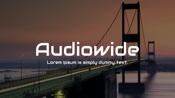 Audiowide Font