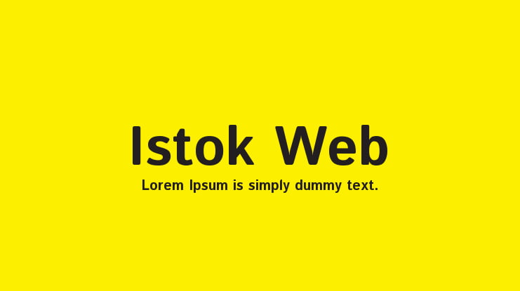 Istok Web Font Family
