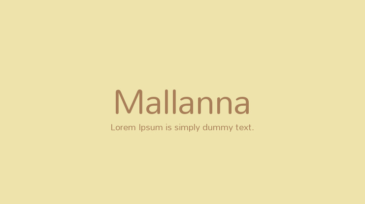 Mallanna Font