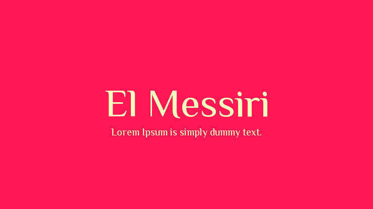 El Messiri Font Family