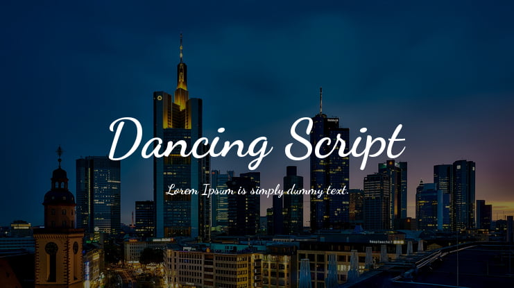 Dancing Script Font Family