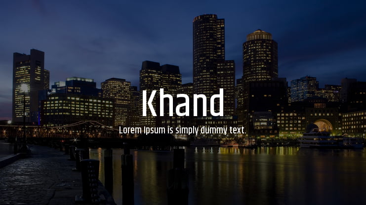 Khand Font Family