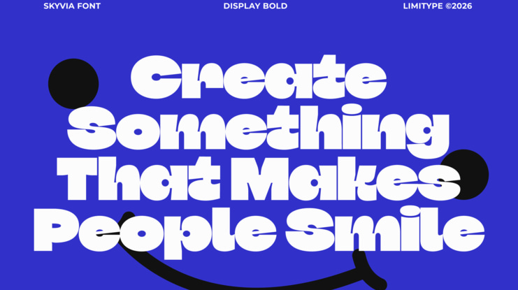 Skyvia Bold Inktrap Font