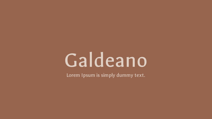 Galdeano Font