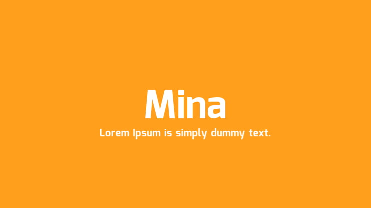 Mina Font Family