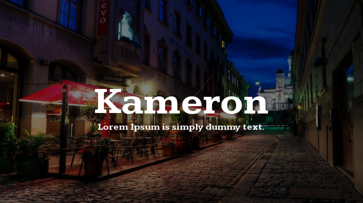 Kameron Font Family