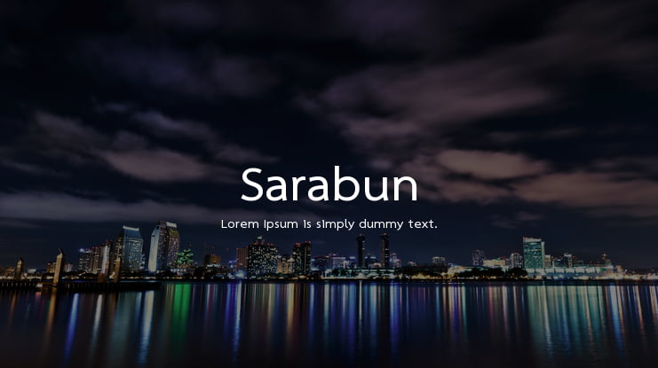 Sarabun Font Family
