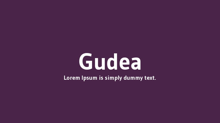 Gudea Font Family