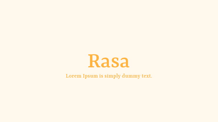 Rasa Font Family