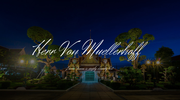 Herr Von Muellerhoff Font