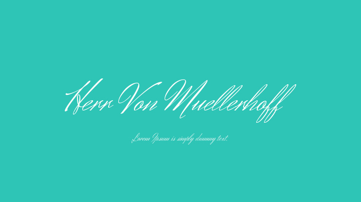 Herr Von Muellerhoff Font