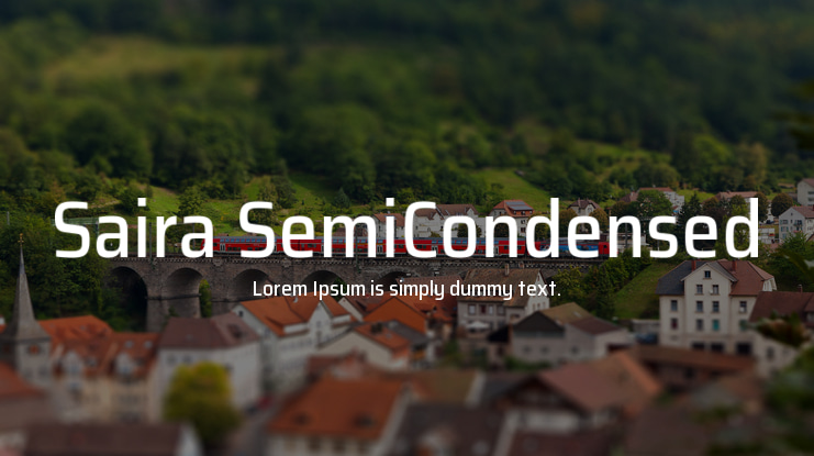 Saira SemiCondensed Font Family