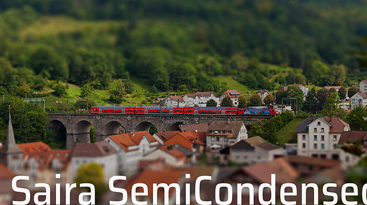 Saira SemiCondensed Font Family