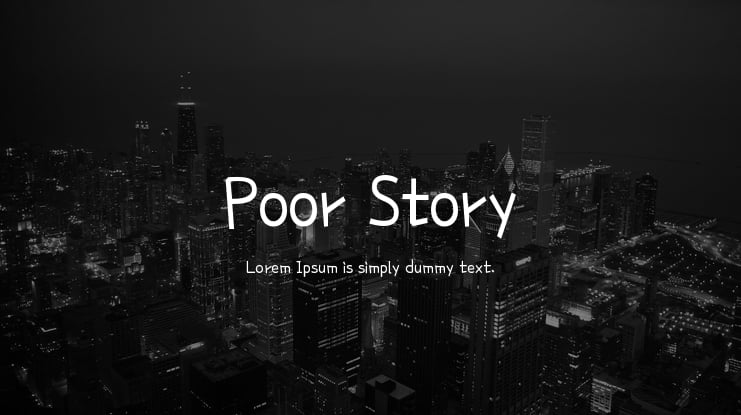 Poor Story Font