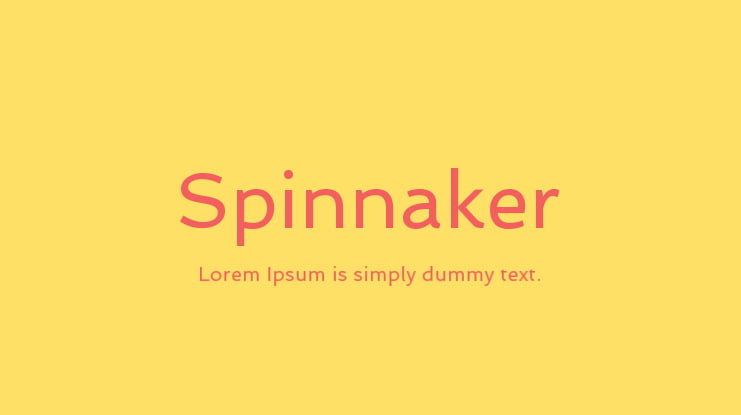 Spinnaker Font