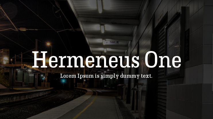 Hermeneus One Font