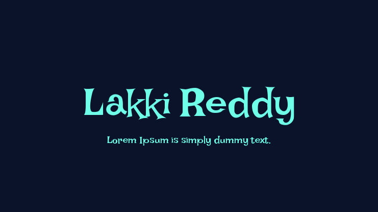 Lakki Reddy Font