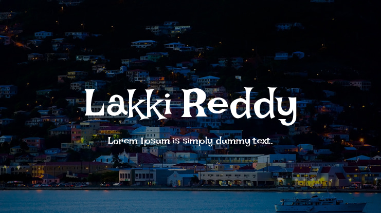 Lakki Reddy Font